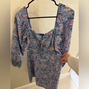Abercrombie blue floral dress.